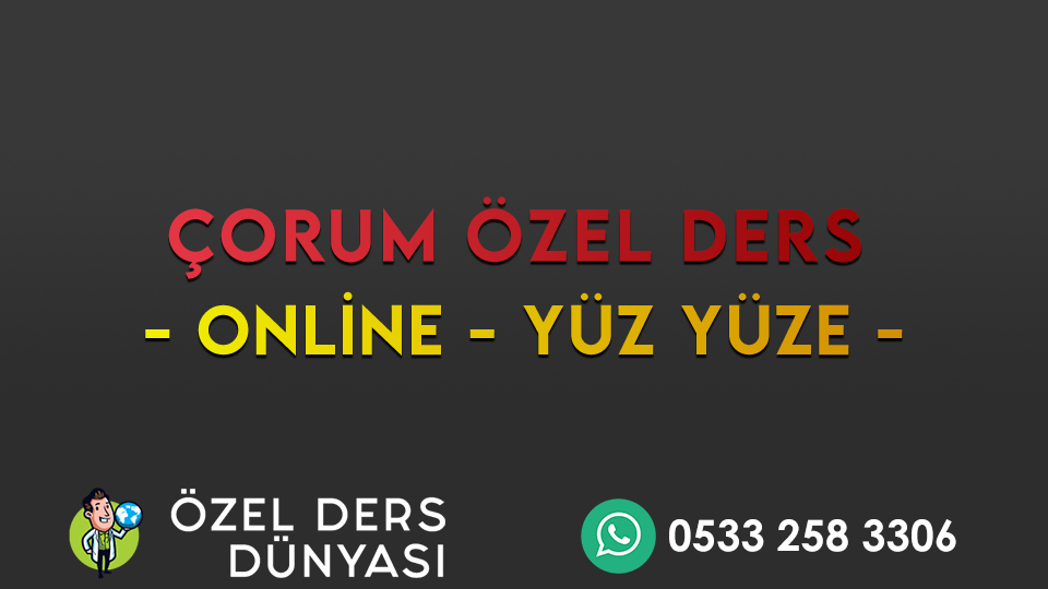 Çorum Özel Ders