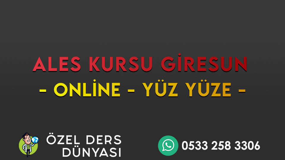 Ales Kursu Giresun