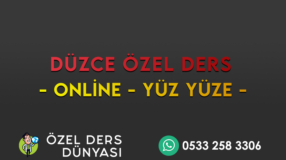 Düzce Özel Ders