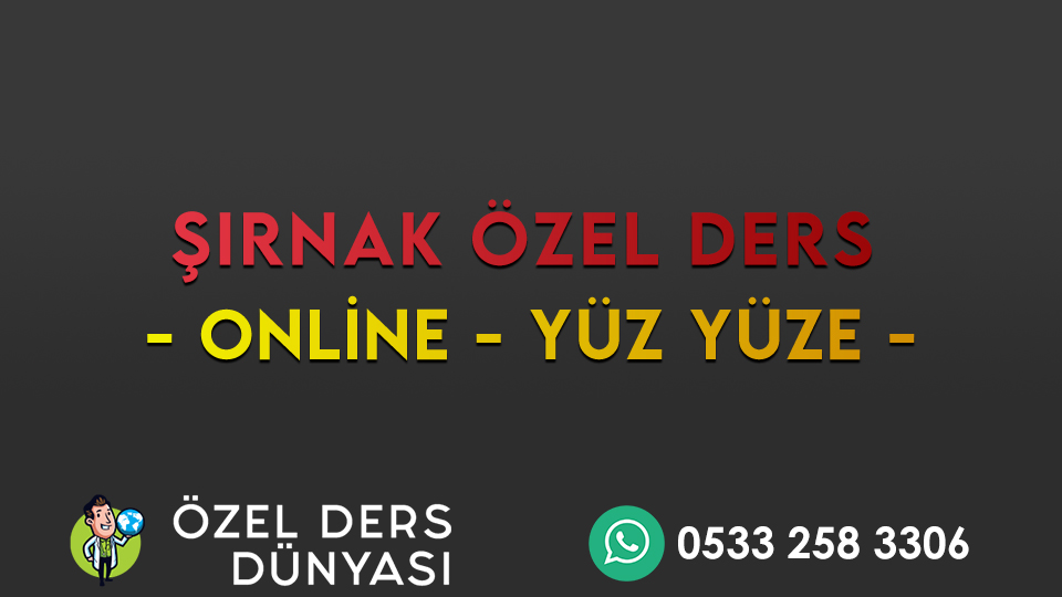 Şırnak Özel Ders